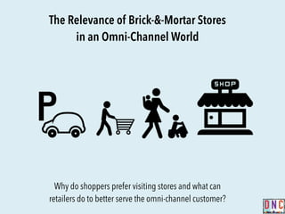 The Relevance of Brick-&-Mortar Stores 
in an Omni-Channel World 
Why do shoppers prefer visiting stores and what can 
retailers do to better serve the omni-channel customer? 
 