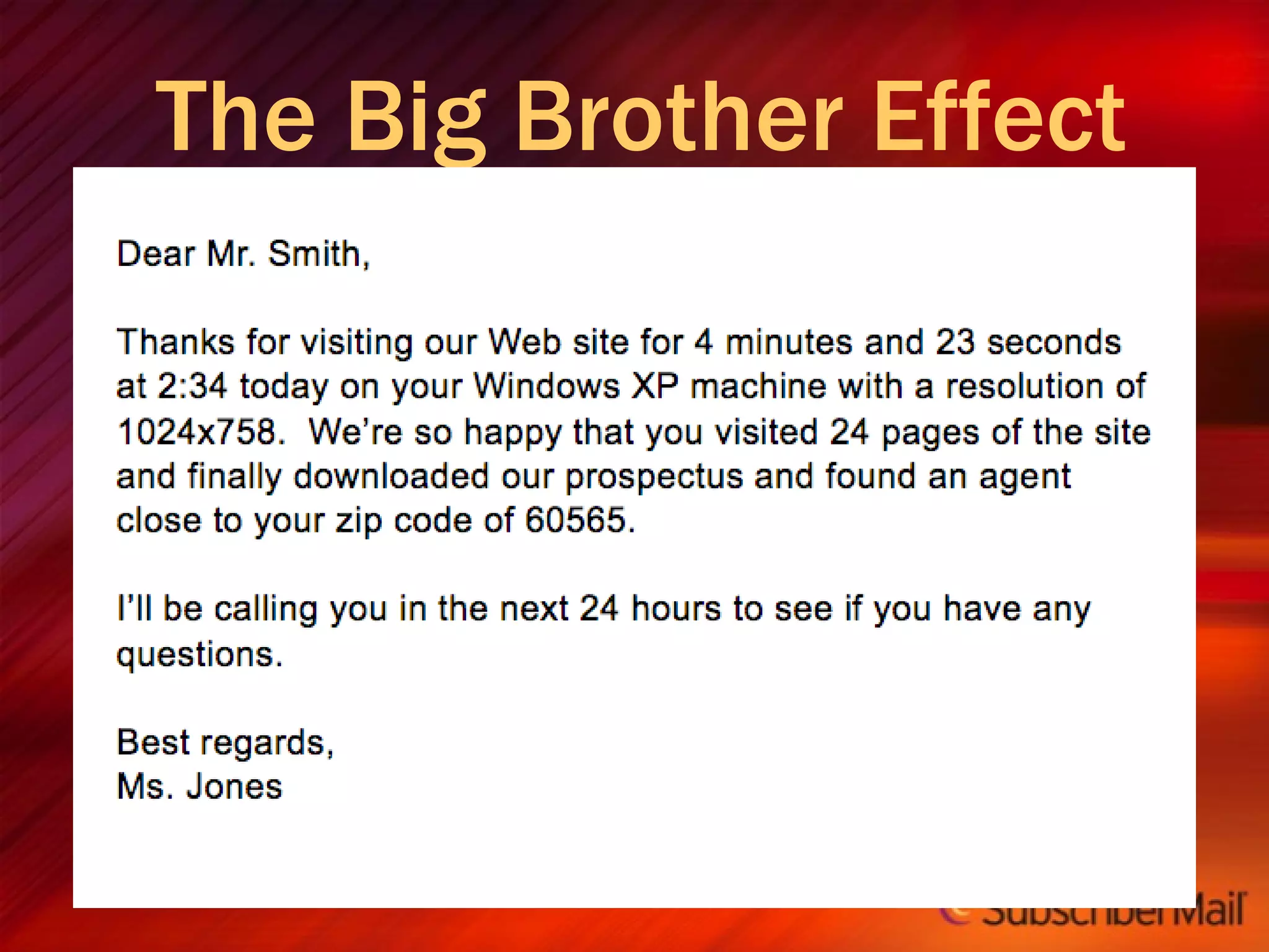 The Big Brother Effect 