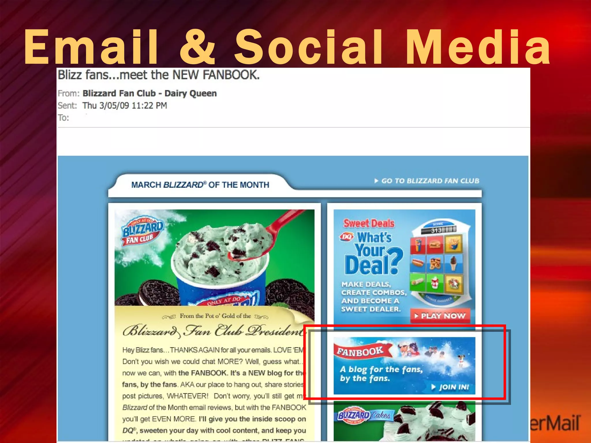 Email & Social Media Drive  