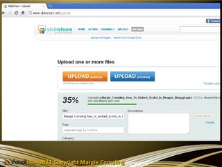 2011 Copyright Margie Comaling
 