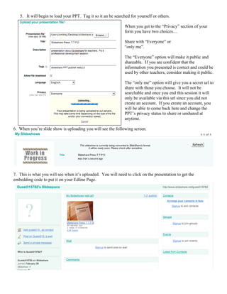 Slideshare Tutorial | PDF