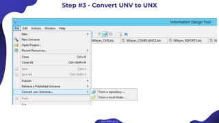 Step #3 - Convert UNV to UNX
 