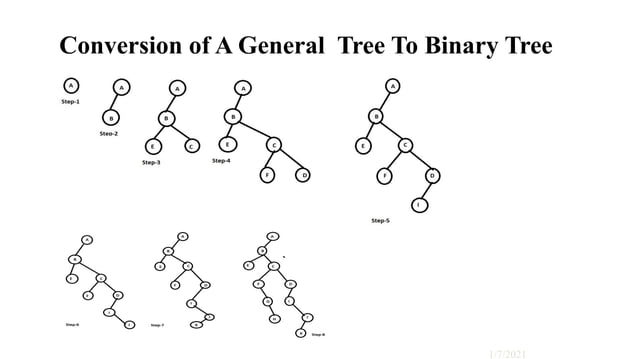 Introduction to Binary Tree and Conersion of General tree to Binary ...