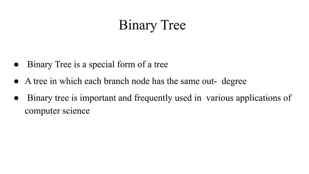 Introduction to Binary Tree and Conersion of General tree to Binary ...