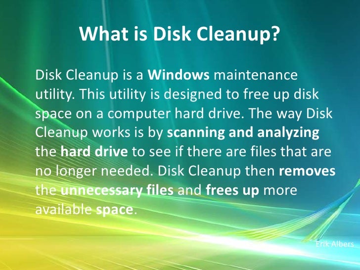 How to perform Disk Cleanup