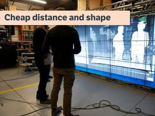 Cheap distance and shape
 