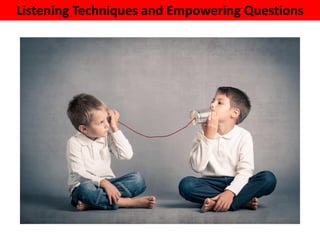 Listening Techniques and Empowering Questions
 