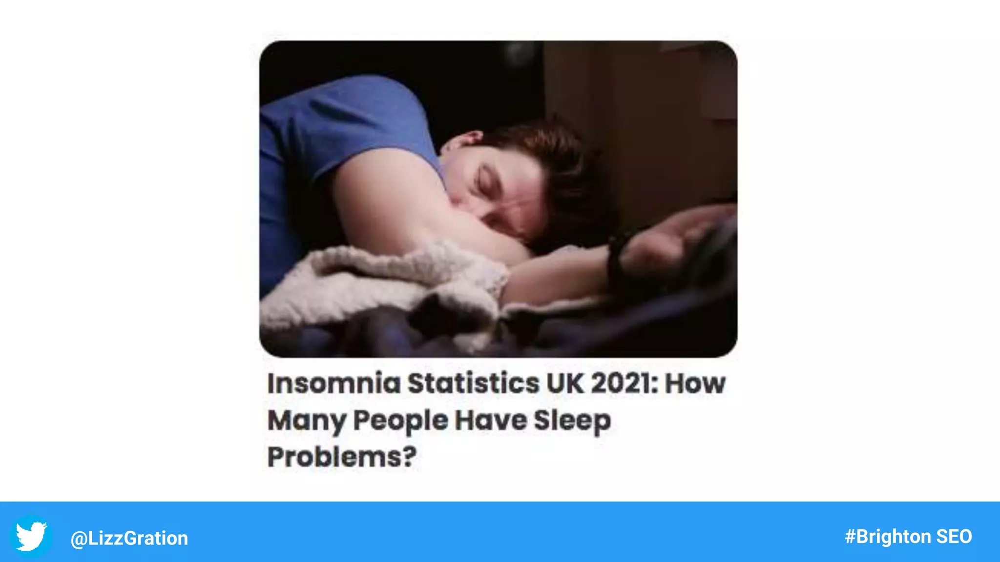 @LizzGration #Brighton SEO
 