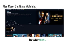 Use Case: Continue Watching
 