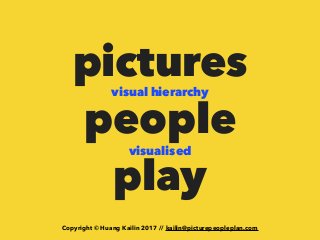 pictures
people
play
Copyright © Huang Kailin 2017 // kailin@picturepeopleplan.com
visual hierarchy
visualised
 
