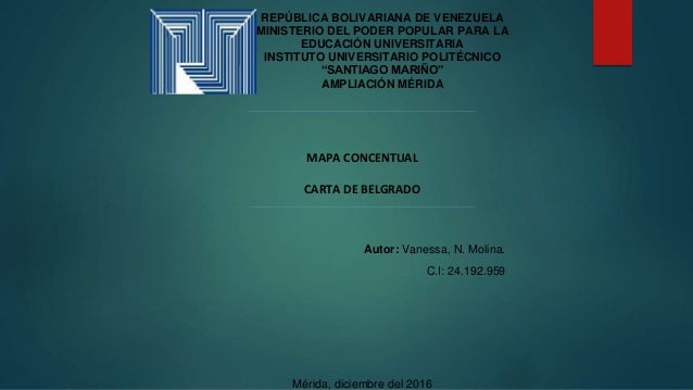 carta de belgrado conceptual map