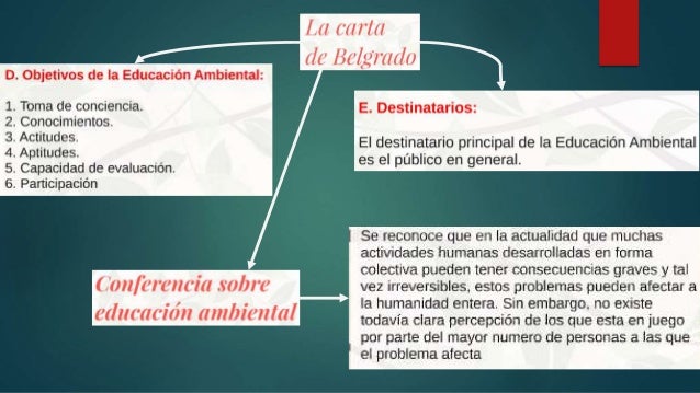 CARTA DE BELGRADO CONCEPTUAL MAP