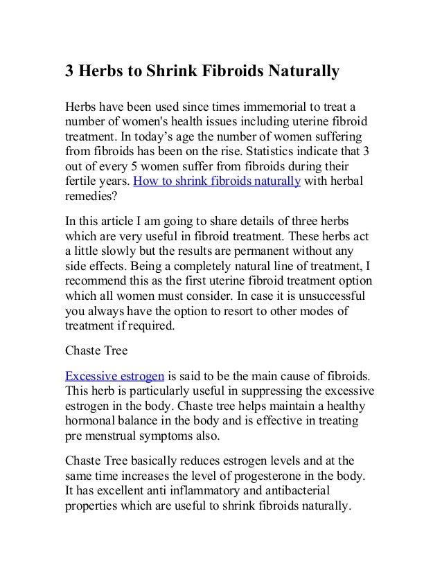 How To Treat Fibroids Naturally How To Treat Fibroids Naturally
