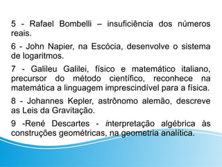 Bombelli Rafeel A CRONOLOGIA DA HISTÓRIA DA MATEMÁTICA: PRINCIPAIS MULHERES INSERIDA NO ...