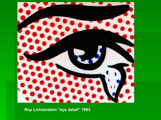 Roy   Lichtenstein “eye detail” 1963   