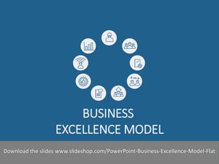 BUSINESS 
EXCELLENCE MODEL 
Slideshop-2014Download the slides www.slideshop.com/PowerPoint-Business-Excellence-Model-Flat  