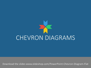 CHEVRON DIAGRAMS 
Slideshop-2014Download the slides www.slideshop.com/PowerPoint-Chevron-Diagram-Flat  