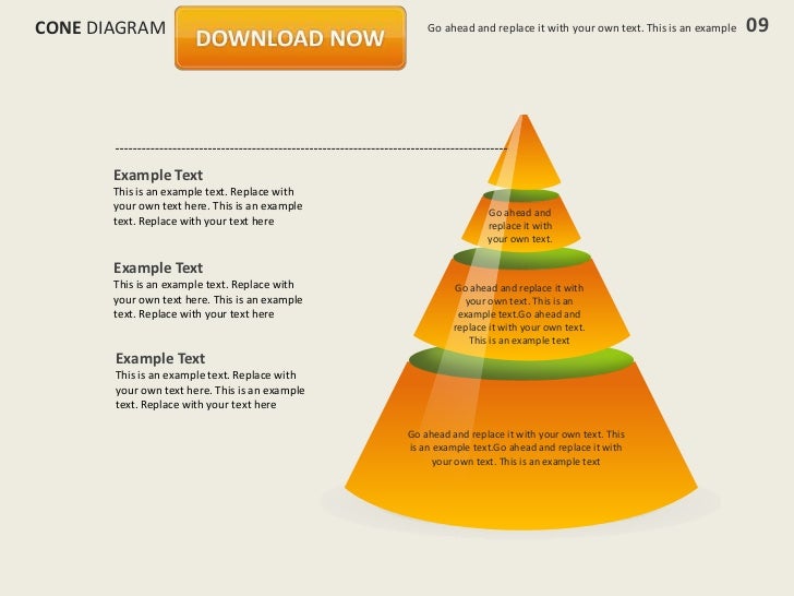 Cone Diagram by Slideshop