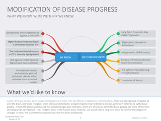 WHAT WE KNOW, WHAT WE THINK WE KNOW
MODIFICATION OF DISEASE PROGRESS
www.ccc-ct.com
Compassionate Care
Center of CT
6
Is w...
