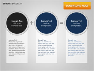 SPHERES DIAGRAM




        Example Text                    Example Text                    Example Text
          this is an                      this is an                      this is an
        example text.                   example text.                   example text.




    Example Text                    Example Text                    Example Text
    this is an example text.        this is an example text.        this is an example text.
    replace with your own text      replace with your own text      replace with your own text
    here. this is an example        here. this is an example        here. this is an example
    text. replace with your own     text. replace with your own     text. replace with your own
    text here. this is an example   text here. this is an example   text here. this is an example
    text. replace with your own     text. replace with your own     text. replace with your own
    text here. this is an example   text here. this is an example   text here. this is an example
    text. replace with your own     text. replace with your own     text. replace with your own
    text here                       text here                       text here
 