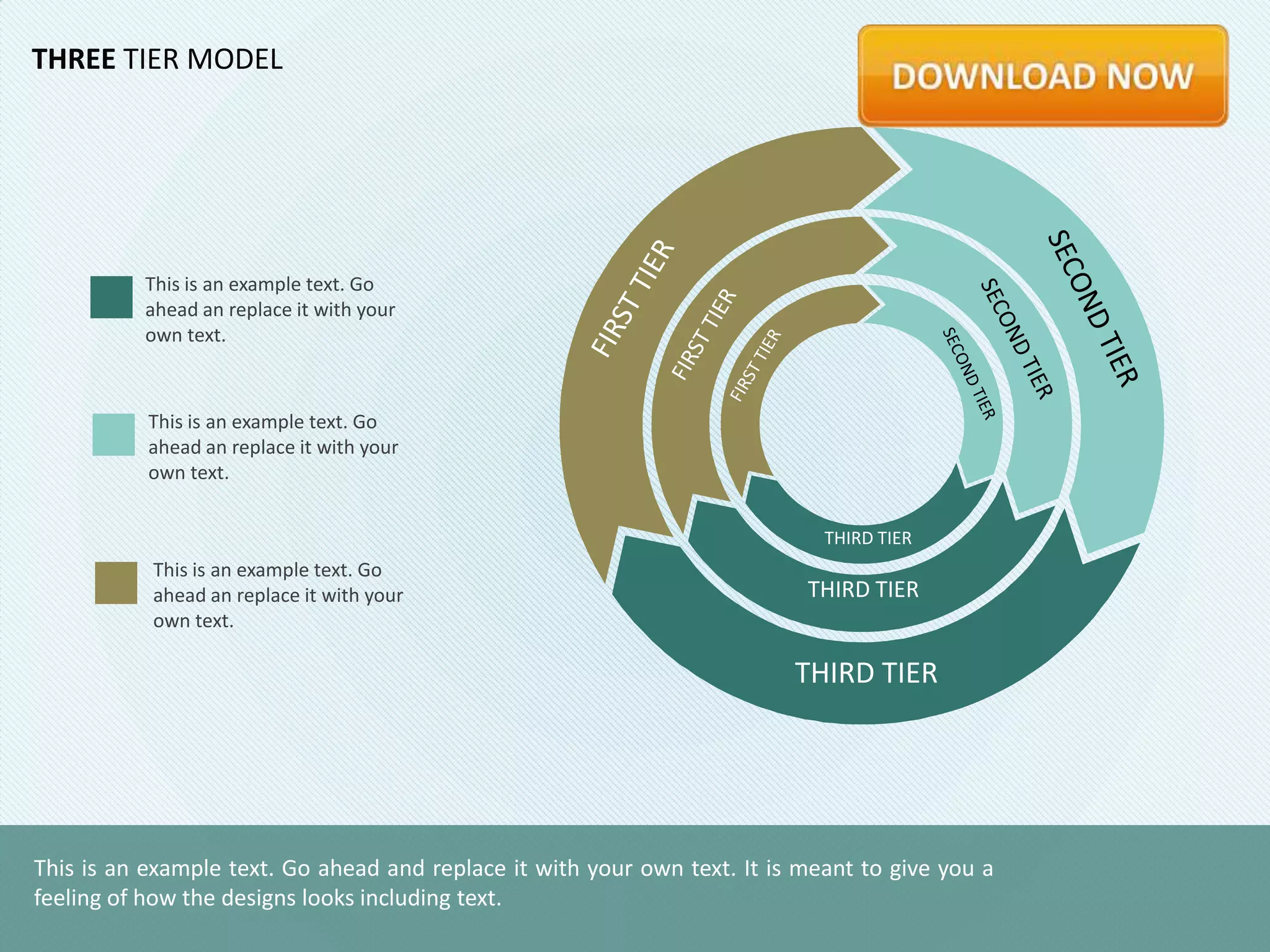 Three Tier Model by Slideshop | PPT