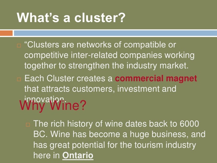 California wine cluster case study image