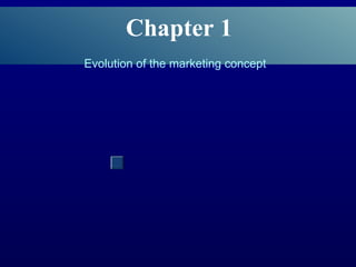 Chapter 1 Evolution of the marketing concept 