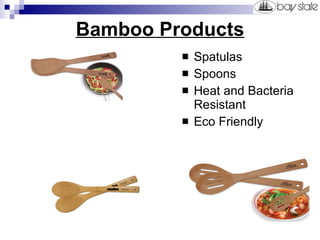Bamboo Products   Spatulas Spoons Heat and Bacteria Resistant Eco Friendly 