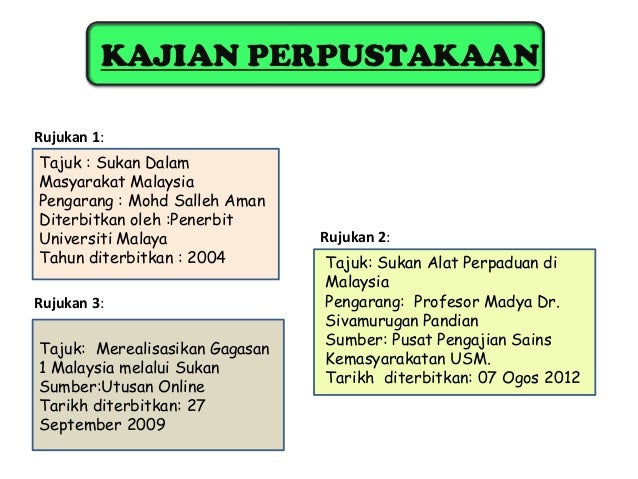 Sukan Medium Memupuk perpaduan Kaum