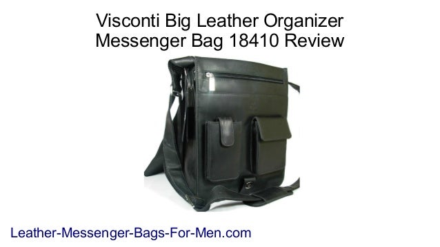 visconti leather messenger bag