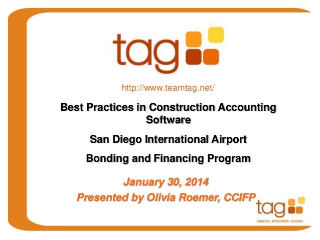 tag presents construction accounting software for san diego airport a