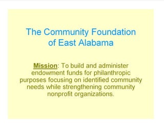 The Community Foundation of East Alabama