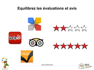 @jasonmbarnard 40
Equilibrez les évaluations et avis
 