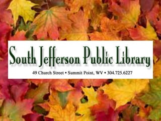 What's Happening at South Jefferson Public Library