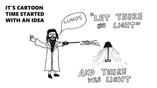 Its cartoon time started with an idea
IT’S CARTOON
TIME STARTED
WITH AN IDEA
 