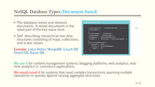 A Seminar on NoSQL Databases. | PPSX | Databases | Computer Software ...