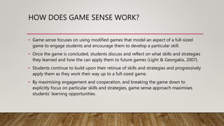 Game Sense Tips Slideshow | PPT