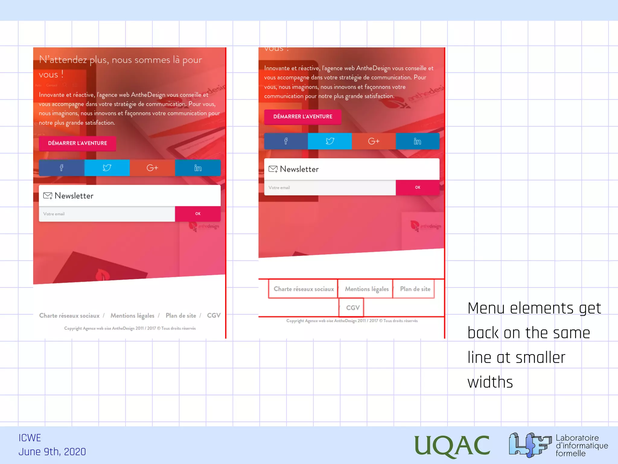 ICWE June 9th, 2020 Menu elements get back on the same line at smaller widths 