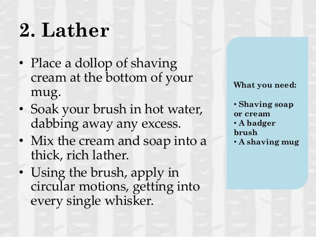 how to shave with a straight razor pdf
