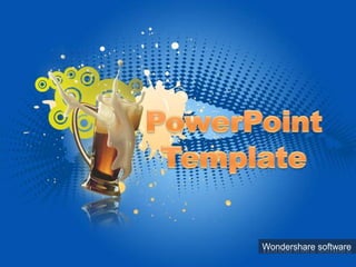 PowerPoint Template Wondershare software 