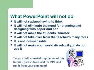 Introduction to how to make a powerpoint presentation | PPT