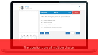 The questions are all multiple choice.
 