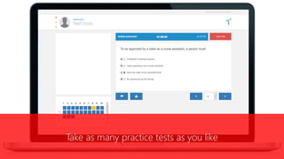 Take as many practice tests as you like
 