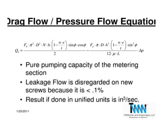 Drag Flow / Pressure Flow Equation

                                 n⋅e                                3       n⋅e 
 ...