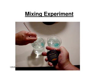 Mixing Experiment




1/25/2011
 
