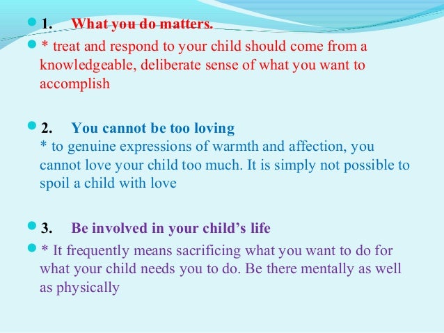 slide show what is a good parent