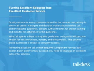 10 Tips For Excellent Call Center Etiquette 