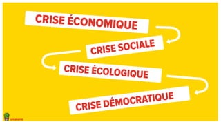 le plan cactus 
Crise économique 
Crise sociale 
Crise écologique 
Crise démocratique 
 