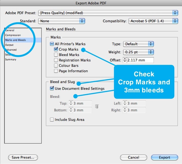 How to Export PDF for print from Indesign
