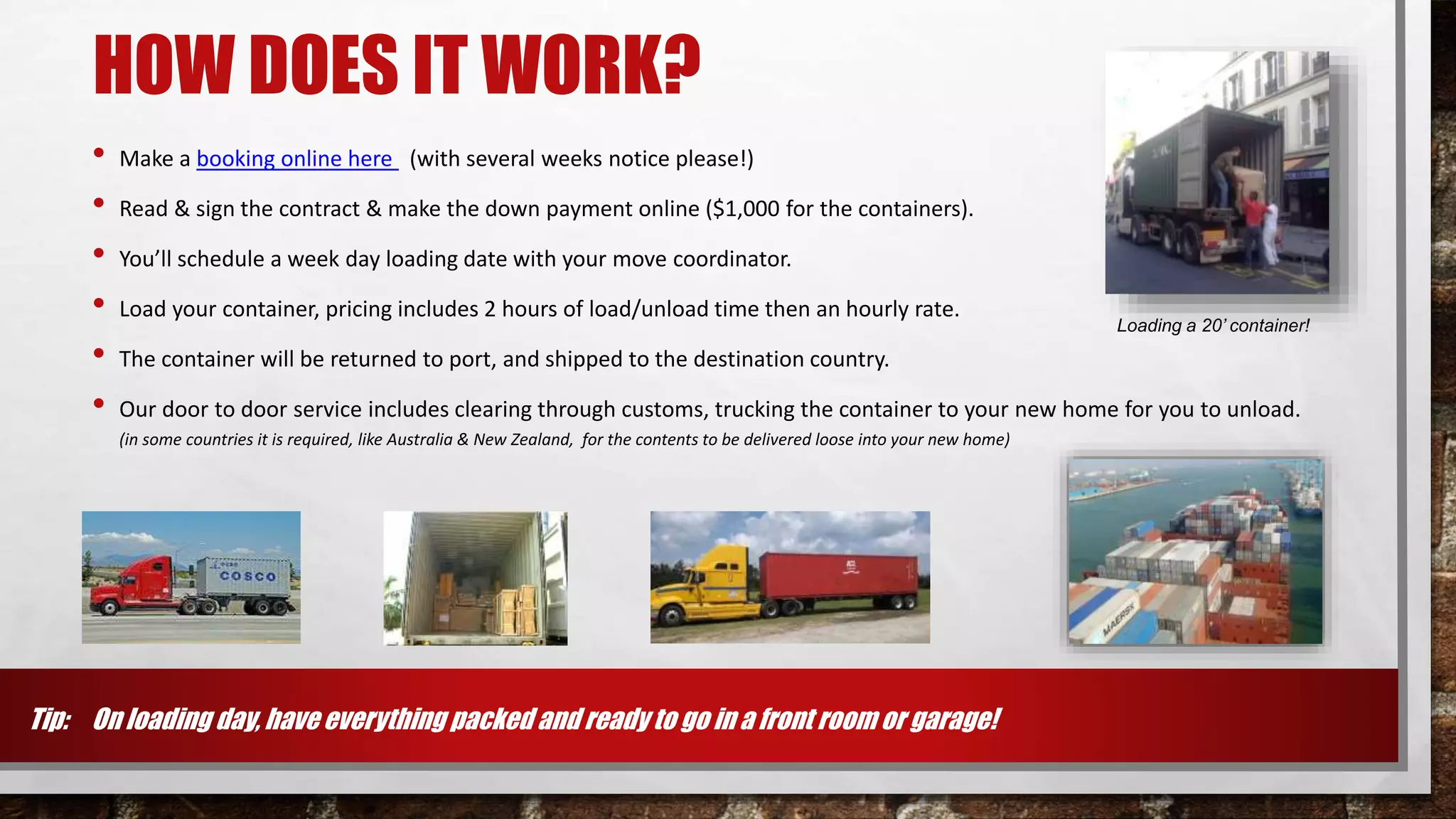 UPakWeShip presents the self load container service 3/14/2019 | PPTX